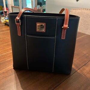 Dooney & Bourke Black Leather Tote Bag